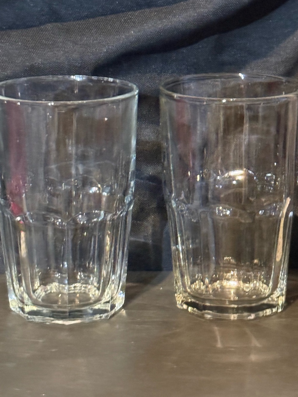 Libbey Glass Co.  Crissa Side Panels Clear 5 1/2 Inch Tumbler Set Of 2